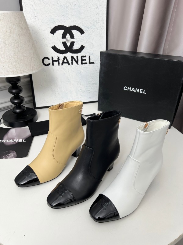 Chanel 2025/SS Double C Heel Fashion Boots - LY00370/LY00400