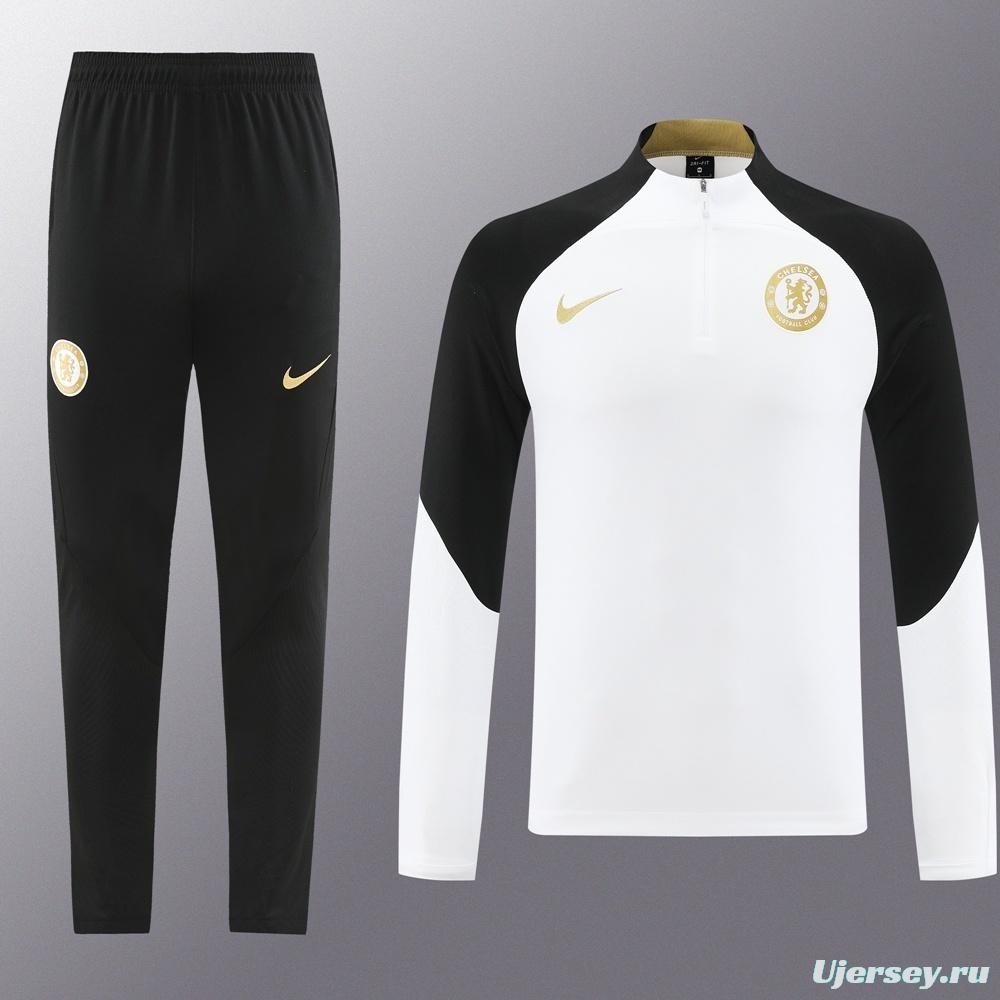 25/26 Chelsea White Half Zipper Jacket+Long Pants