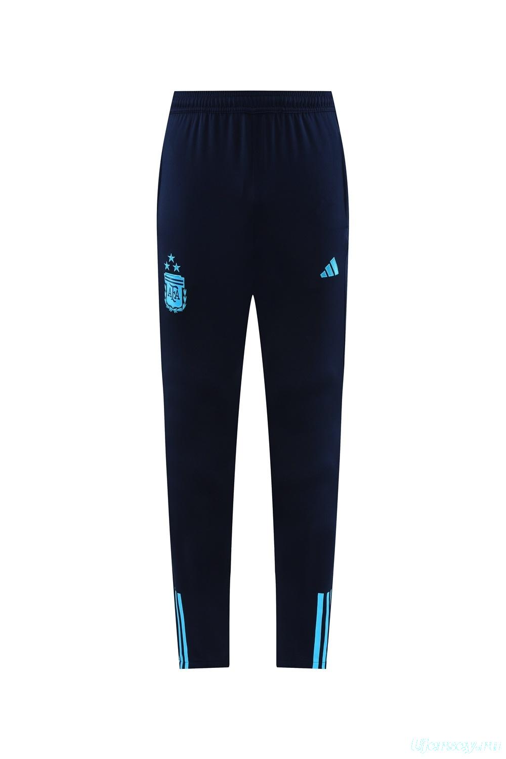 23/24 Argentina Royal Blue S-2XL Half Zipper Jacket+Long Pants