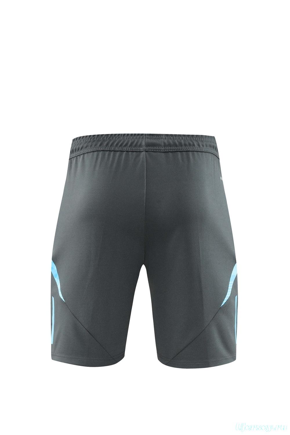 2025 Argentina Dark Gray Short Sleeve+Soccer Shorts