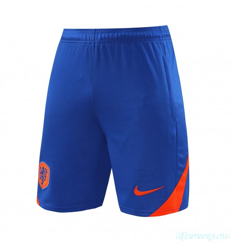 2025 Netherlands Blue Short Sleeve+Soccer Shorts