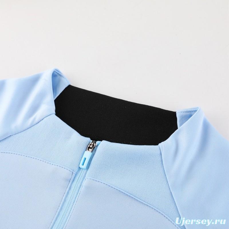 25/26 Inter Milan Sky Blue Half Zipper Jacket+Long Pants