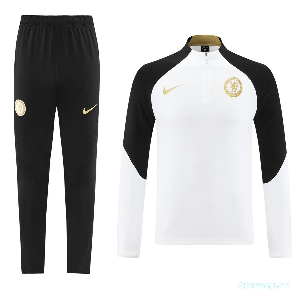 25/26 Chelsea White Half Zipper Jacket+Long Pants