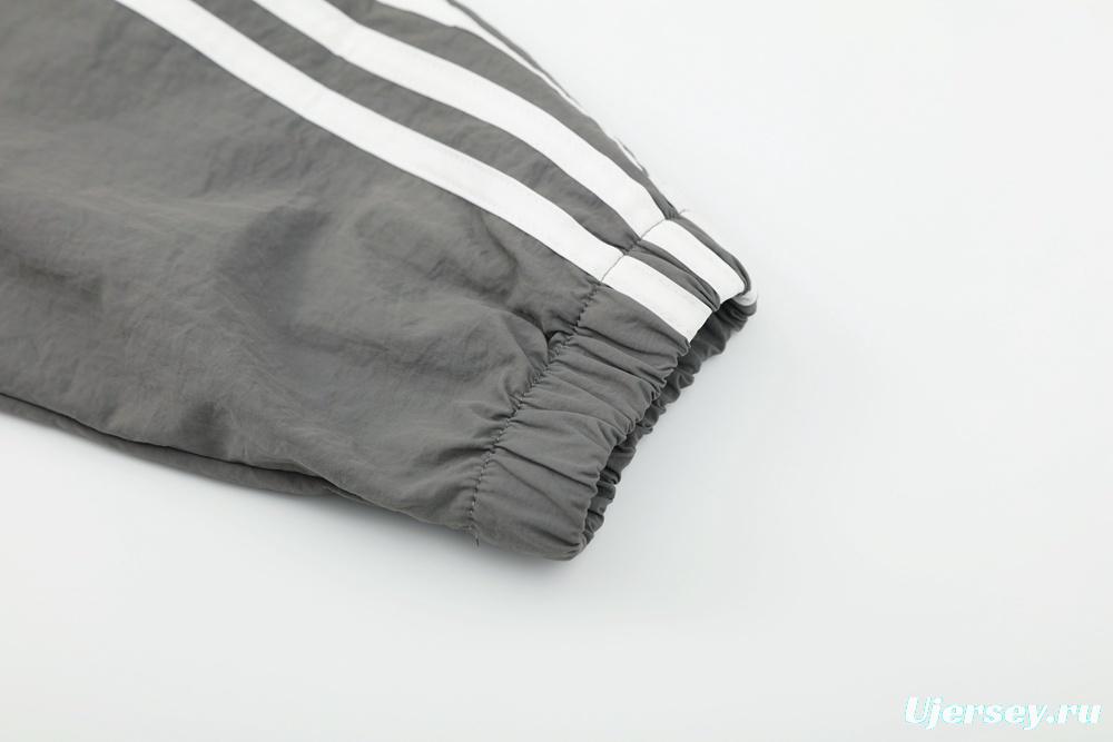 25/26 Real Madrid Grey S-3XL Half Zipper Jacket+Long Pants