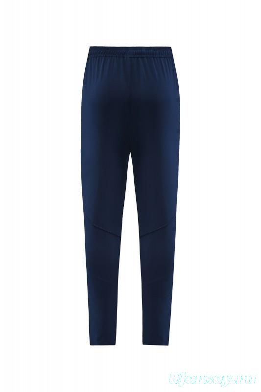 2025 Adidas Royal Blue Half Zipper Jacket+Long Pants S-2XL