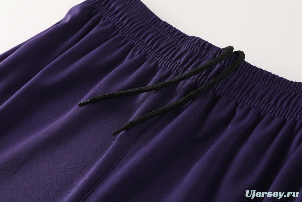 2025 England Purple Half Zipper Jacket+Long Pants