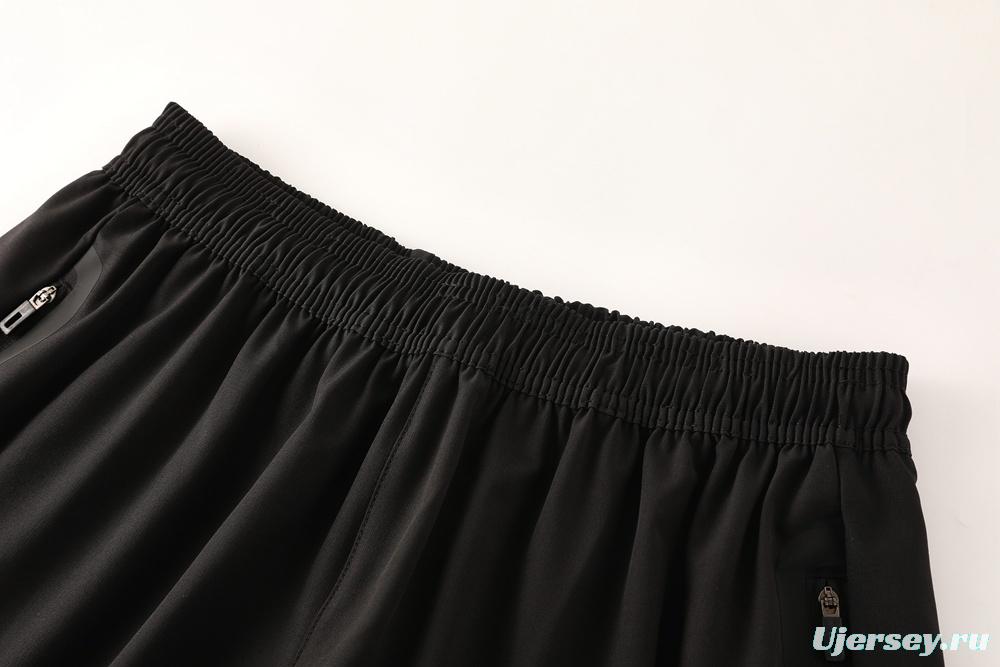 2025 Adidas Black Half Zipper Jacket+Long Pants S-2XL