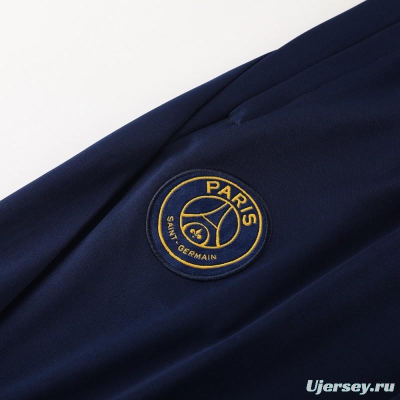 23/24 PSG Royal Blue S-2XL Half Zipper Jacket+Long Pants