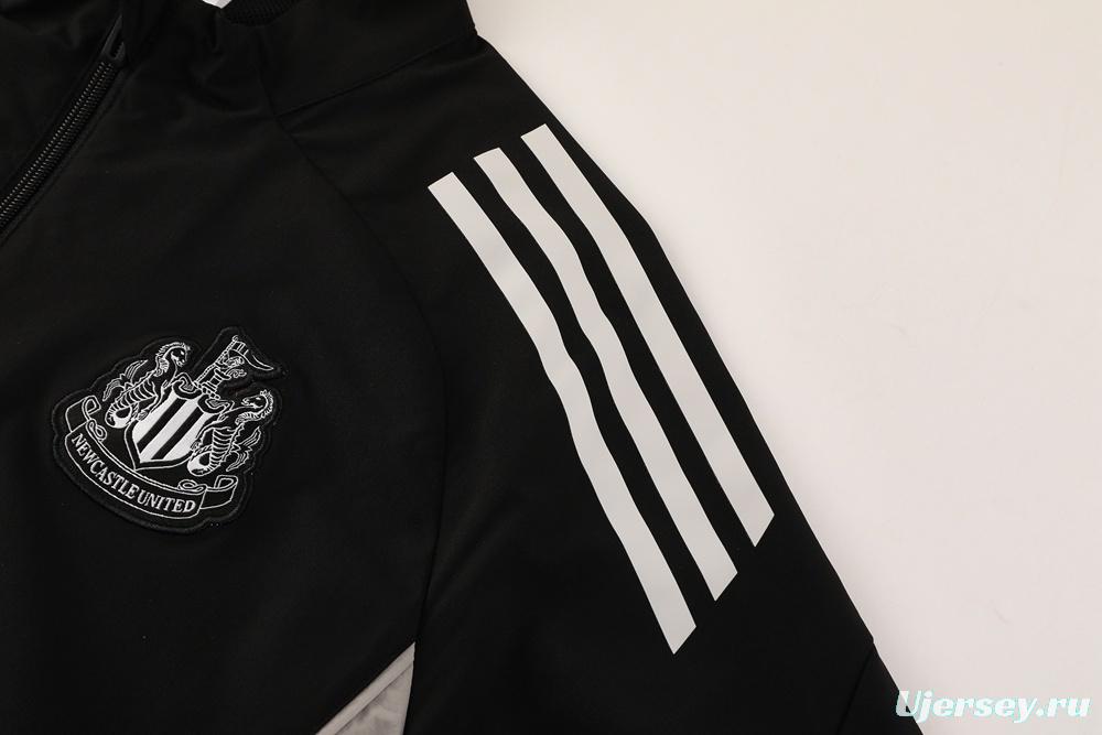 25/26 Newcastle United Black S-3XL Half Zipper Jacket+Long Pants
