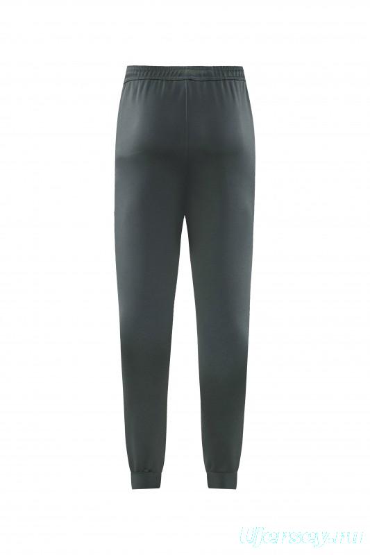 25/26 Manchester United 08 Dark Gray Half Zipper Jacket+Long Pants S-2XL