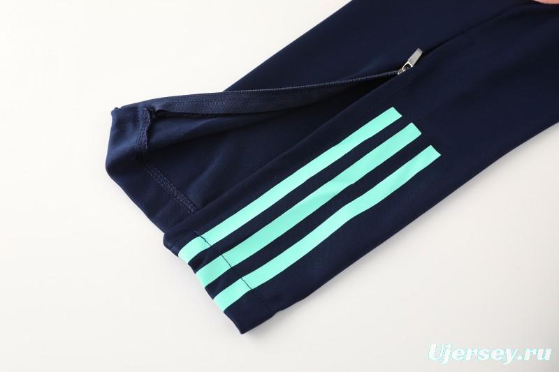 25/26 Ajax Navy Half Zipper Jacket+Long Pants