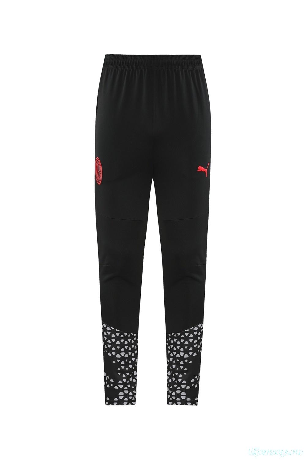 23/24 AC Milan Red S-2XL Half Zipper Jacket+Long Pants