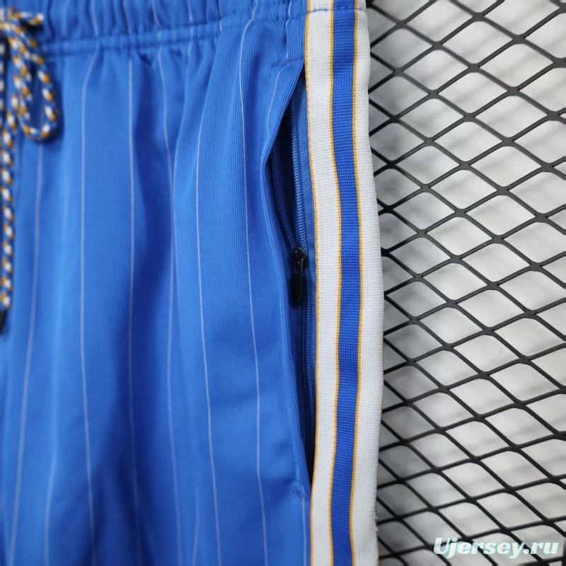 25/26 Real Madrid Blue with White Pinstripes Shorts