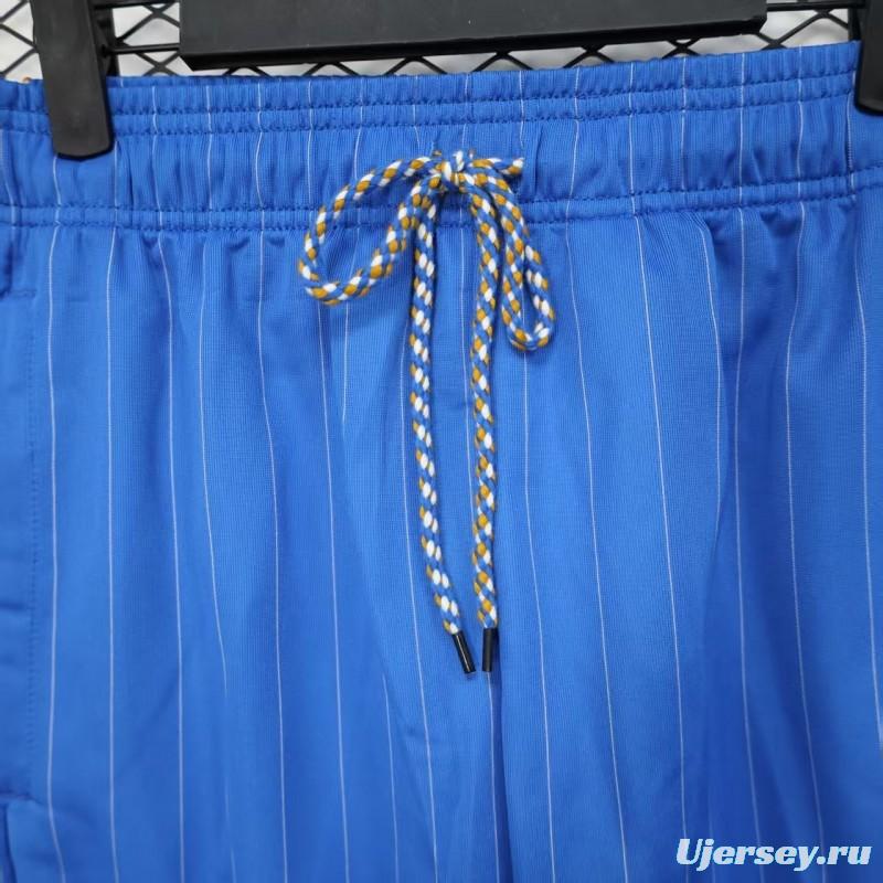 25/26 Real Madrid Blue with White Pinstripes Shorts