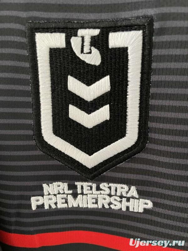 25/26 Penrith Panthers Black with Rainbow Horizontal Stripes Jersey