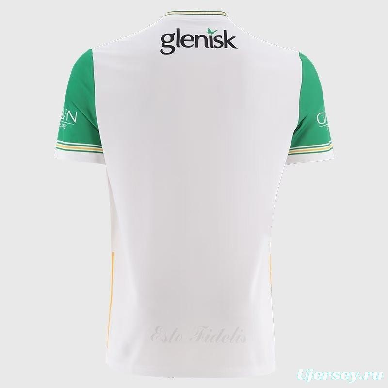25/26 Offaly GAA White with Green Trim Away Jersey