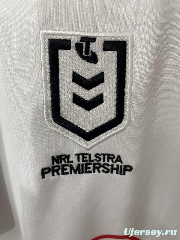 25/26 South Sydney Rabbitohs White with Red and Green Chevron Jersey