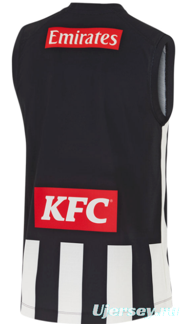 25/26 Collingwood Magpies Black and White Striped Jersey