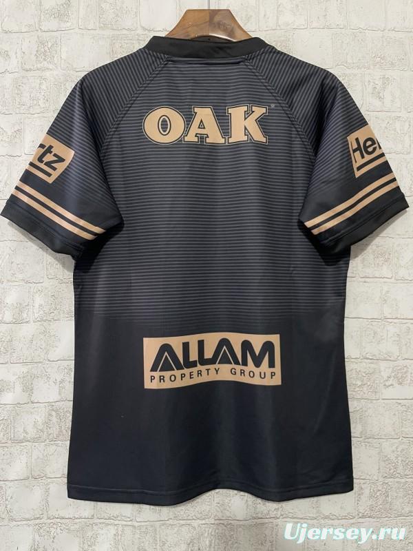 2026 Penrith Panthers Black with Gold Stripes Away Jersey