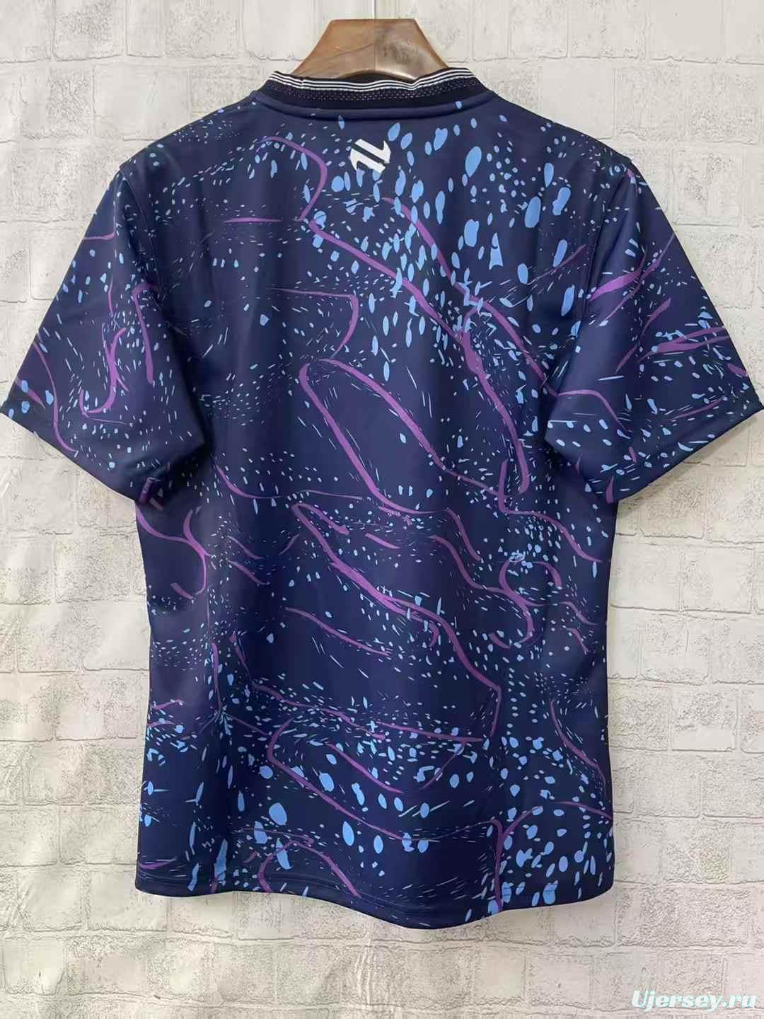 2026 Ireland GAA U20 Hurling Navy with Purple Marble Pattern Jersey