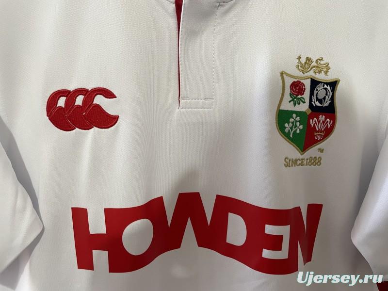 2026 British & Irish Lions White with Red Trim Jersey