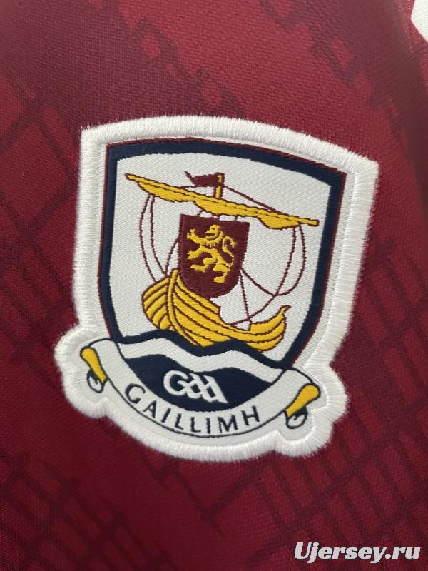 25/26 Galway GAA Maroon with White Trim Home Jersey