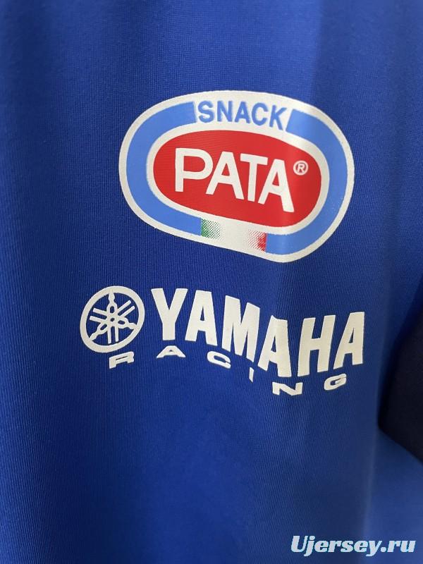 2025 F1 Yamaha PATA Racing Team Blue with Navy Raglan Sleeves Jersey