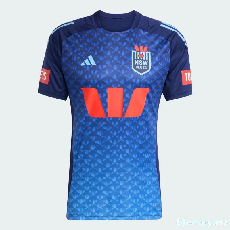 2026 NSW Blues Royal Blue to Sky Blue Gradient with Diamond Pattern Women's Jersey