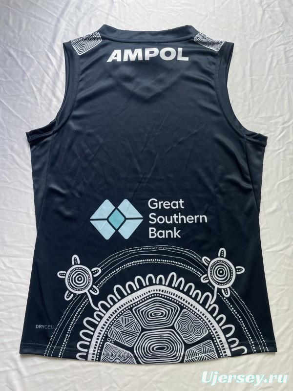 25/26 Carlton Blues Navy with White Aboriginal Art Jersey