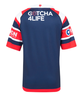25/26 Sydney Roosters Navy with Red and White Chevron Jersey