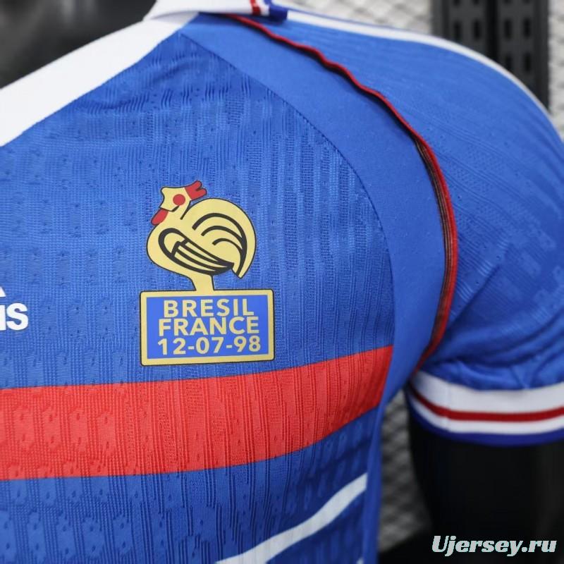Player Version 1998 France Home Jersey