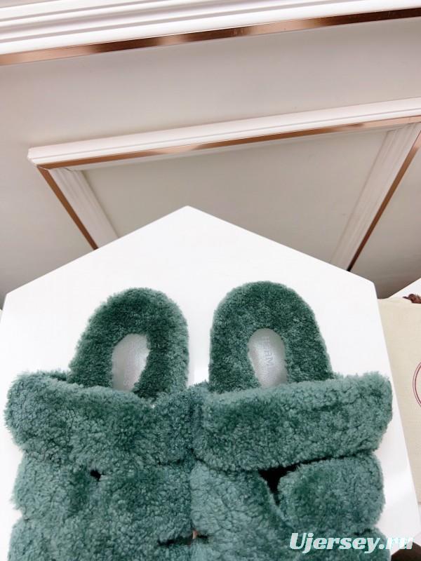 H Love Second Uncle Shoe Fur Slippers - LY00270