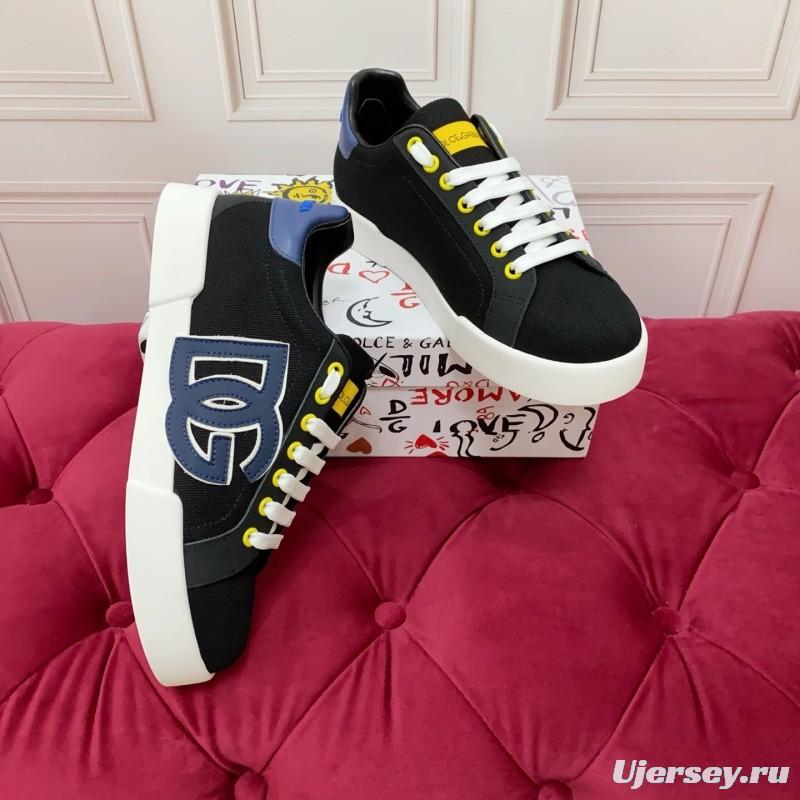 Dolce & Gabbana 2025 SS New Collection Luxury Embroidered Logo Sneakers - AS00300