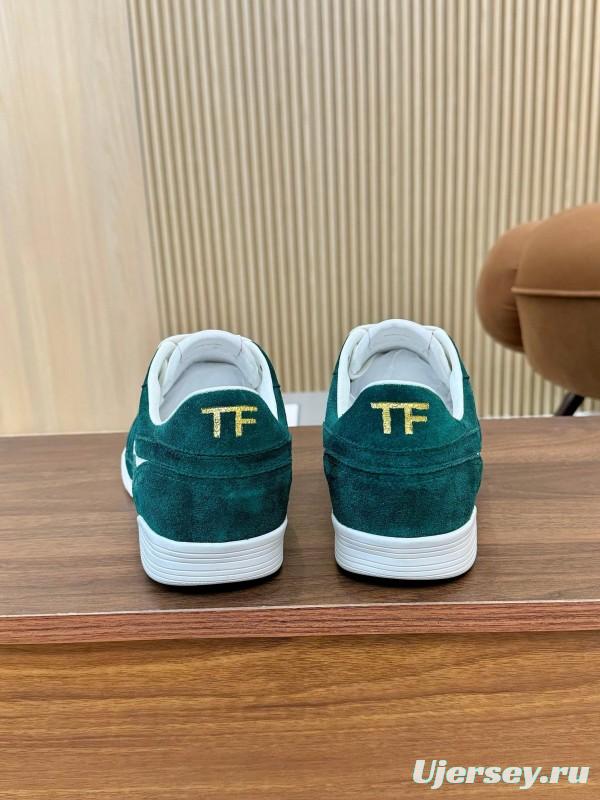 Tom Ford 2025 SS Casual Shoes with Classic Color Blocking and Imported Leather Insole - AS00350