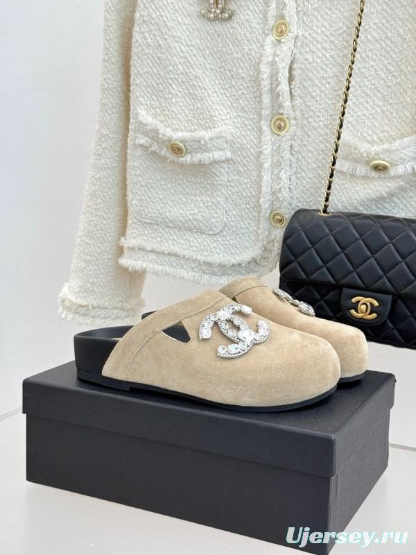 Chanel Classic CC Rhinestone Birkenstock Sandals - KFY00280