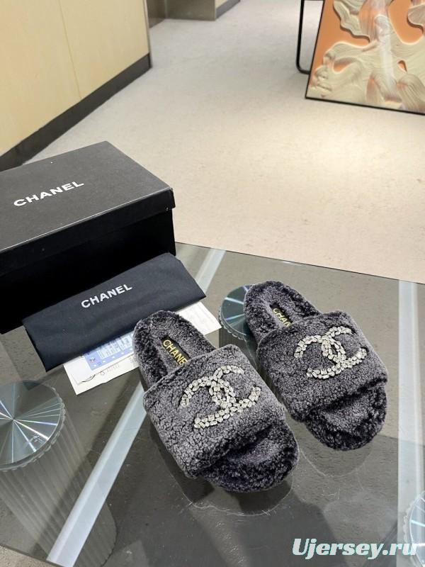 Chanel 2025 SS New Wool Slippers Soft Wool - LY00280