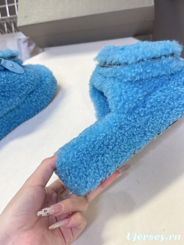 Balenciaga 2025 SS Couple Edition Coca-Cola Fur Slides - KFY00230