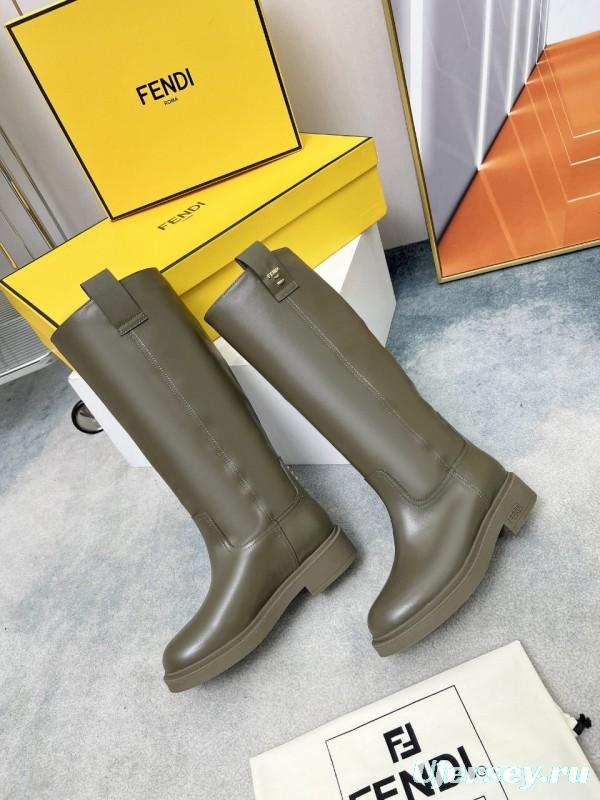 FENDI 2025/SS Fall/Winter Monogram Platform High-Top Boots - LY00480