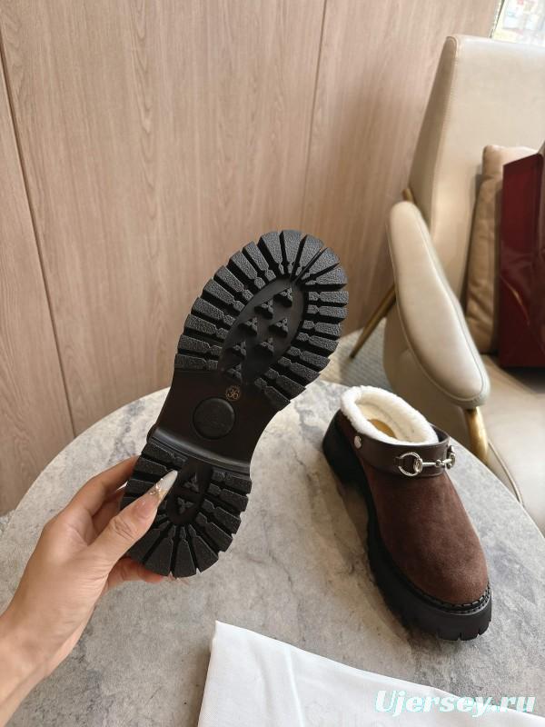 Gucci Shearling Mule with Horsebit Detail - LY00320