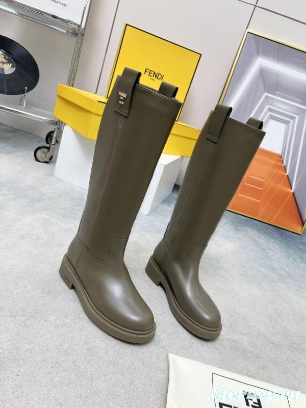 FENDI 2025/SS Fall/Winter Monogram Platform High-Top Boots - LY00480