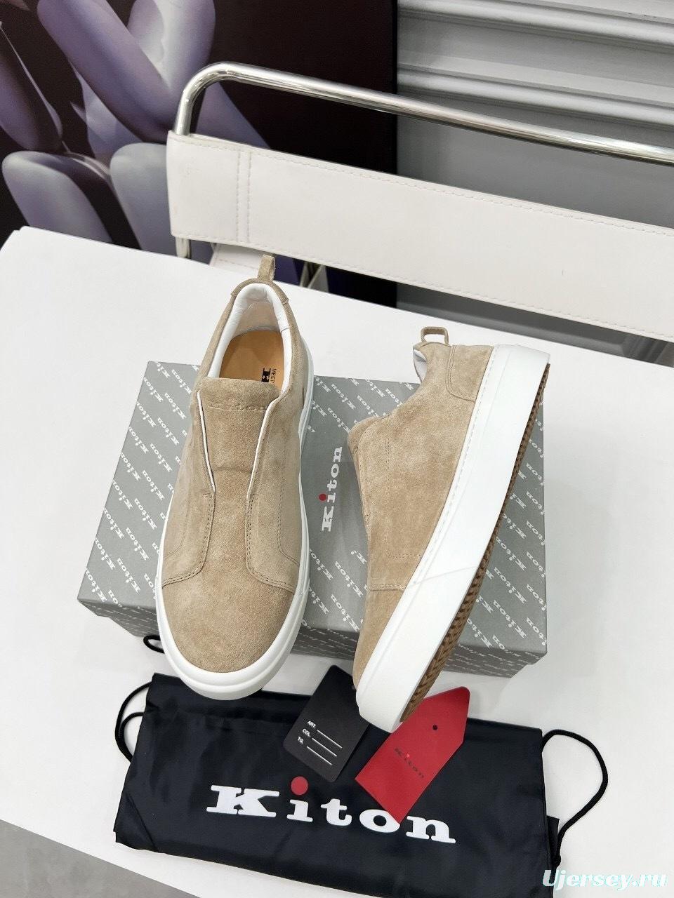 Kiton 2025/SS Slip-On Casual Men's Shoes - KFY00320