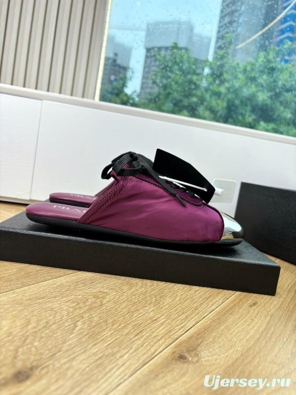 Prada Metal Toe Thin Sole Trainer Casual Shoes - LY00270