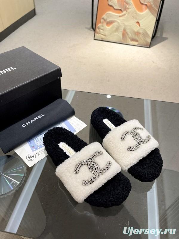 Chanel 2025 SS New Wool Slippers Soft Wool - LY00280