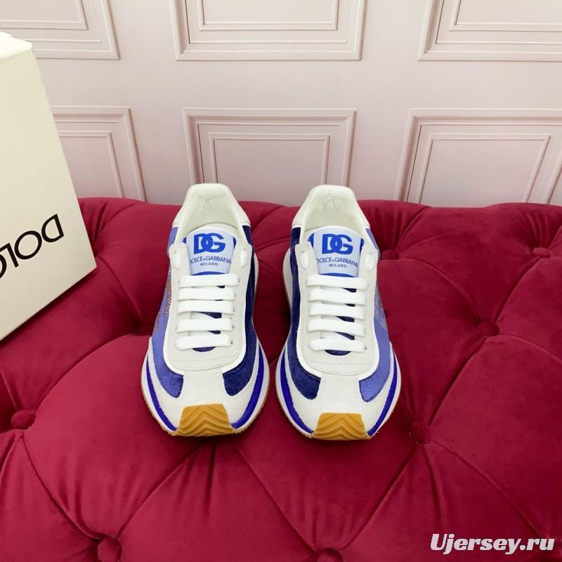 Dolce & Gabbana 2025/SS New Collection Luxury Embroidered Logo Sneakers with Imported Leather - AS00300