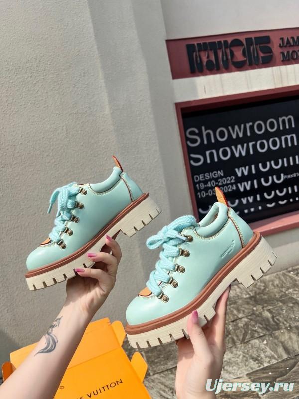 Louis Vuitton REMIX Lace-Up Derby Hiking Shoes - LY00340