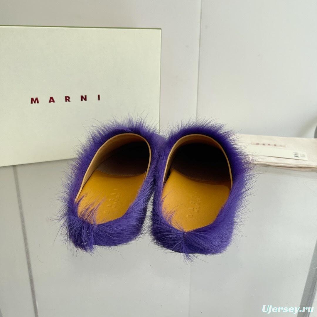 Marni 2025/SS Pony Hair Loafer Shoes - LY00
