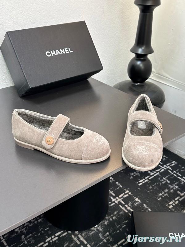 Chanel 2025/SS French Mary Jane Fur Shoes - AW25-MJ01