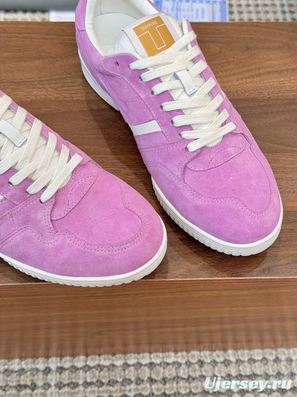 TOM FORD 2025 SS Casual Sneakers with Classic Color Blocking and Imported Leather Insole - AS00350