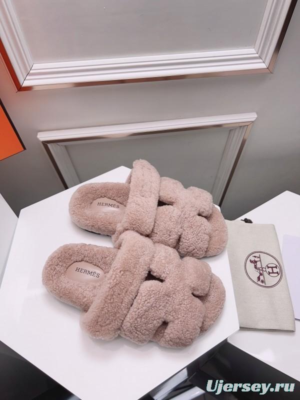H Erijus Shoes 2025/SS Teddy Wool Slippers - LY00270
