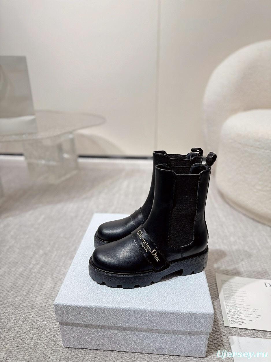 DIOR CHRONO Slip-On Motorcycle Boots - LY00340